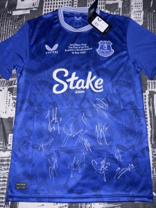 SIGNED EVERTON SHIRT  24/25 FAREWELL TO GOODISON PROOF  for sale on Ebay