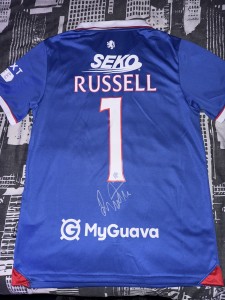 SIGNED RANGERS FC RUSSELL MARTIN SHIRT 25/26 NORWICH PROOF  for sale on Ebay