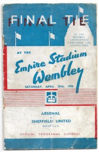 1936 Arsenal v Sheffield United FA Cup Final at Wembley for sale on Ebay