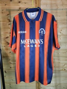 Rare Original Rangers 1993/1994 Away Shirt LARGE ADIDAS for sale on Ebay