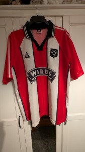 Sheffield United 1997-99 Le Coq Home Shirt - Size XL (46/48) for sale on Ebay