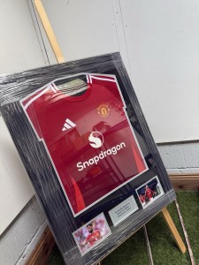 Bruno Fernandes Hand Signed And Framed Manchester United Shirt With COA for sale on Ebay