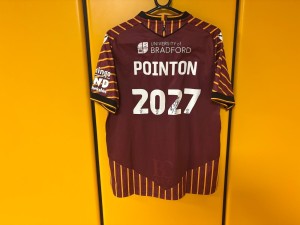 Bradford City 2025/26 | Bobby Pointon '2027' Signed Shirt for sale on Ebay