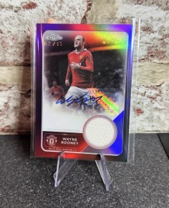Topps Chrome Manchester United 24/25 Wayne Rooney Player Worn Patch Auto 02/15 for sale on Ebay