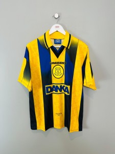 EVERTON 1996/98 AWAY SHIRT (size M)  UMBRO ORIGINAL VINTAGE FOOTBALL SHIRT for sale on Ebay