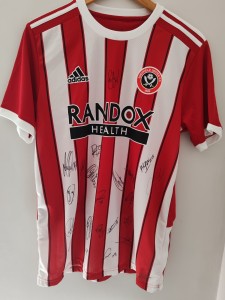 Sheffield United Squad Signed Shirt w COA for sale on Ebay