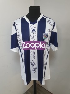 Adidas West Bromwich Albion 2013/14 Home Signed Shirt Size XL for sale on Ebay