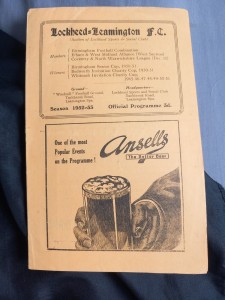 RARE LEAMINGTON V DERBY COUNTY FRIENDLY 52-3 for sale on Ebay