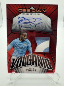 YAYA TOURE 1/1 AUTO PATCH!! Panini Obsidian Manchester City Legend 2023-2024 for sale on Ebay