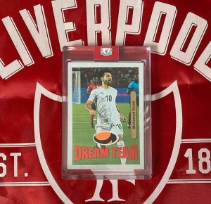 Mohamed Salah 1/1 One Of One Match Worn Futera Patch Relic Liverpool Fc for sale on Ebay