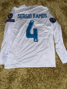 Sergio Ramos Authentic Hand Signed Real Madrid Jersey Beckett BAS for sale on Ebay