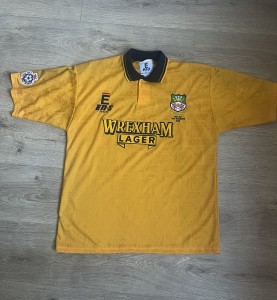 1994-95 Wrexham ‘Welsh Cup Winners’ Away Shirt. *Mint Condition*. for sale on Ebay