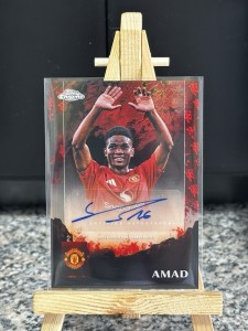 2024-25 Topps Chrome Manchester United Deluxe Amad Diallo /5 Autograph Card SSP for sale on Ebay