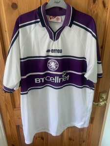 Middlesbrough fc 1999/2000 away shirt size xxl made by errea for sale on Ebay