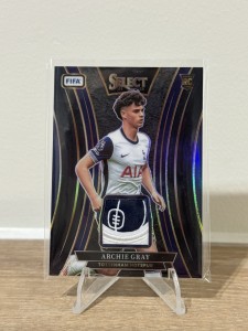 Rookie Archie Gray 1/1 Black memorabilia FIFA Panini Select 2024-2025 Tottenham  for sale on Ebay