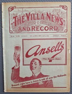 Aston Villa v Derby County football programme - 9 September 1929 for sale on Ebay