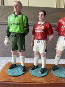 Manchester United 1999 Treble Winners, Danbury Mint Figures With Plinth. for sale on Ebay