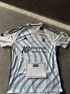 Murillo Signed Nottingham Forest Away Shirt 23/24 for sale on Ebay