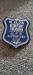 1930s QPR Queens park rangers W.Clow secretary treasurer supporters club badge.  for sale on Ebay