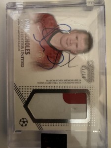 Paul Scholes Topps Dynasty On Card Patch Auto Numbered 1/10. Manchester United. for sale on Ebay