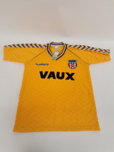 RARE Vintage 1989 Sunderland Football Club Hummel Vaux Away Shirt Medium for sale on Ebay
