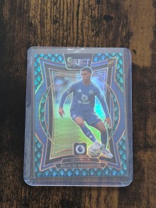 Bilal El Khannouss Dragonscale /48 Rookie | Panini Select EPL | Leicester City for sale on Ebay