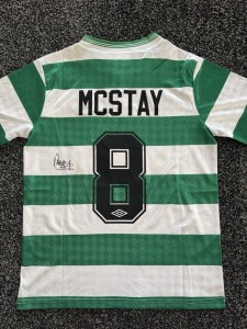Genuine PAUL McSTAY Signed Celtic Centenary Football Shirt - Photo Proof for sale on Ebay