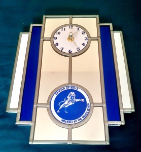 Millwall mirror clock Unique item 22 cm x 27 cm Ideal gift  for Millwall fan NEW for sale on Ebay