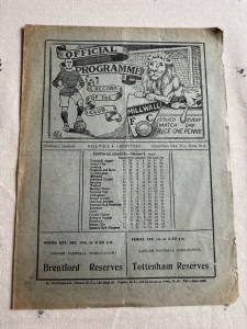 Millwall V Brentford 1925/26 for sale on Ebay