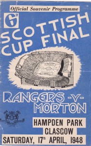 SCOTTISH CUP FINAL FOOTBALL PROGRAMME GLASGOW RANGERS V MORTON 1948 for sale on Ebay