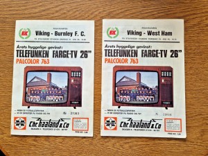 Viking v West Ham & Burnley FC hand signed football programs 1975 Lampard & more for sale on Ebay