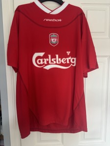 Danny Murphy Liverpool Match Worn Shirt 2002/03 Size L for sale on Ebay