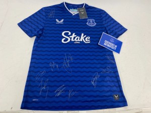 Everton FC Signed Castore Everton Home Shirt  2025/26 COA Castore Official Kit for sale on Ebay