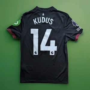 West Ham United Away Shirt 2024 2025 Kudus 14 Match Worn Premier League Jersey for sale on Ebay