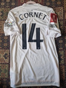 West Ham United Match Playet Prepared Worn Issue 2022/23 Football FA Cup Shirt  for sale on Ebay