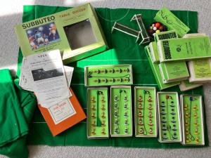 subbuteo table football job lot including 14 heavyweight teams, 3 pitches, etc. for sale on Ebay