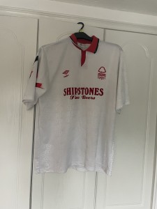 Nottingham Forest 1991-1992 XL Adult Away shirt for sale on Ebay