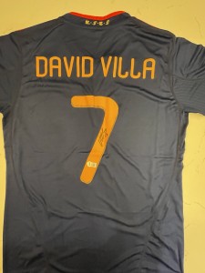 David Villa Signed Netherlands-Spain Adidas Jersey Beckett. Final Jersey.Limited for sale on Ebay