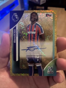 Topps Premier League Eberechi Eze Crystal Palace Autograph Gold Parallel 47/50 for sale on Ebay