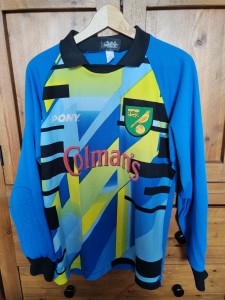 Norwich City 1997/98 Home Goalkeeper Shirt, Size Small But Fits Large for sale on Ebay