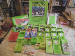 subbuteo table football job lot including Continental set,11 HW teams.7 LW teams for sale on Ebay