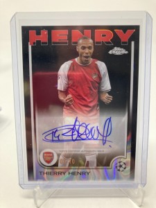TOPPS CHROME 24/25 THIERRY HENRY ARSENAL AUTO 5/10.. for sale on Ebay
