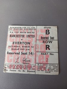 FA Cup Sixth Round Manchester United V Everton Ticket Stub for sale on Ebay