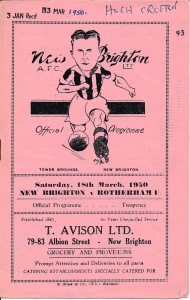 New Brighton v Rotherham United 1949/1950 - Football Programme for sale on Ebay