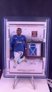 Idrissa Gueye Everton FC Collar Patch 10/10 SSP! Panini Impeccable 2024-2025 for sale on Ebay