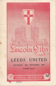 Lincoln City v Leeds United 1953/1954 - Football Programme for sale on Ebay