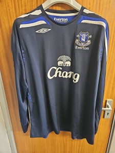 Everton FC Away Shirt 2007/08 Season / Lescott Match Worn / Rare for sale on Ebay