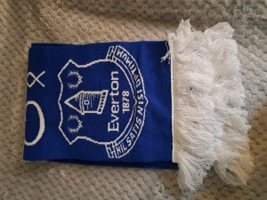 Everton Scarf From Final Men's Game at Goodison Park for sale on Ebay