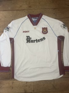 West Ham Match Worn Shirt John Moncur 1990s for sale on Ebay