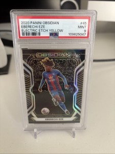 Obsidian Soccer 2020 Eberechi Eze /10 RC Yellow Etch PSA 9 Mint Crystal Palace for sale on Ebay